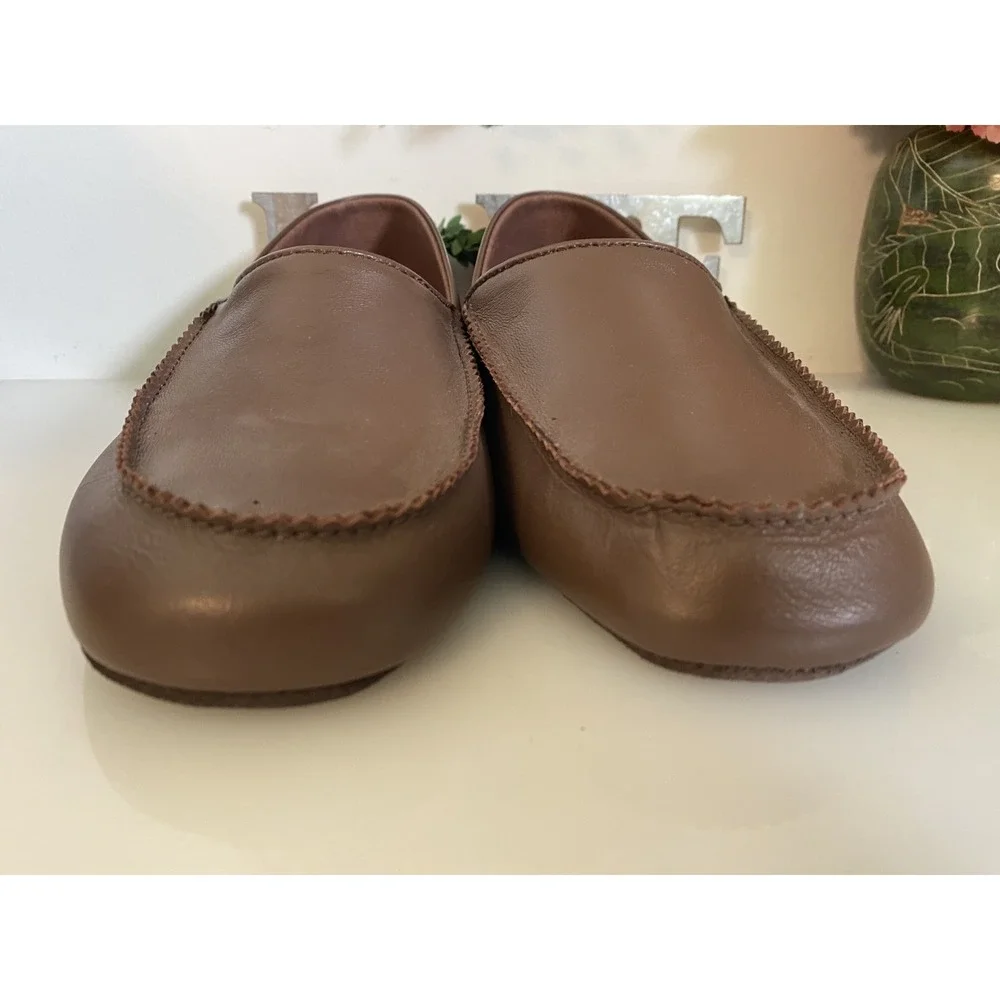 Hitchcock Brown Moosehide Slipper Style #: 4942BR Size‎ 9 Made in Canada NWOB